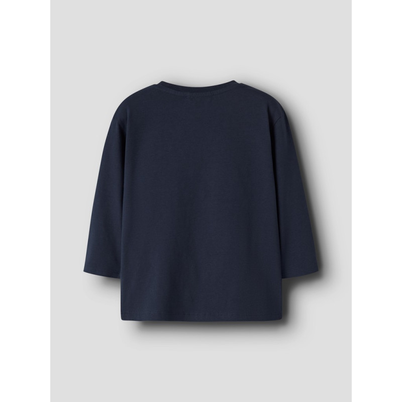 NAME IT MINI Dreng - Otti Jurassic langærmet bluse - Navy Blazer