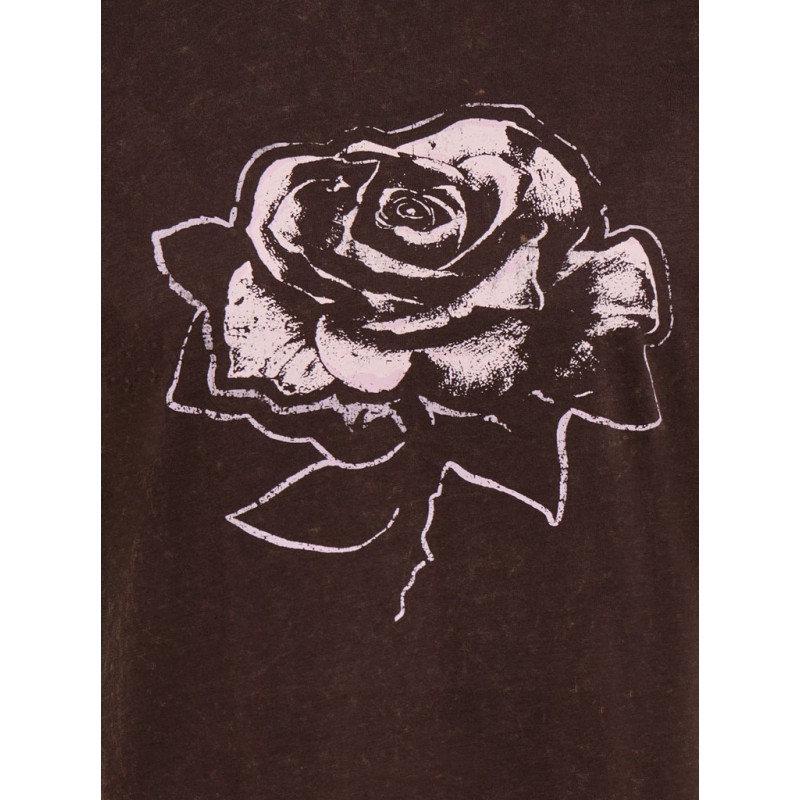 ONLY CARMAKOMA Cortado print T-shirt - Coffee Bean