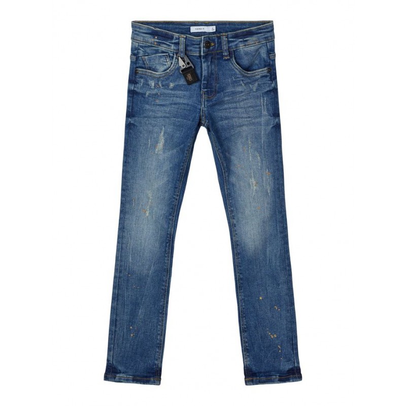 NAME IT KIDS SILAS SLIM JEANS - Medium Blue Denim