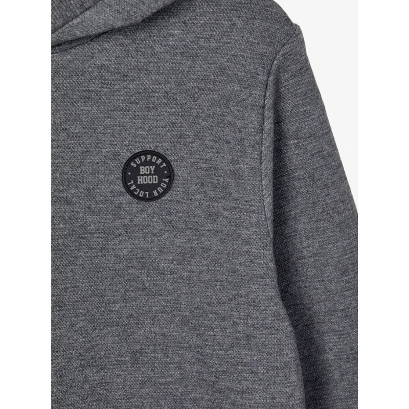 NAME IT KIDS Molson sweat hoodie - Dark Grey Melange