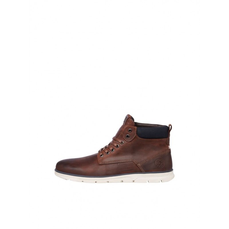 Jack & Jones Junior Okselæder Støvle - Brandy Brown