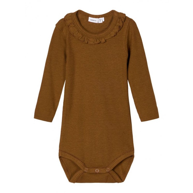 NAME IT BABY NYLVA L/S BODY - MONKS ROBE