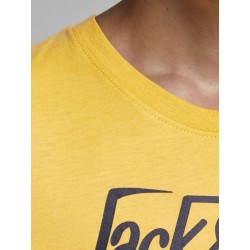 JACK & JONES Junior kortærmet logo T-shirt - Spicy Mustard