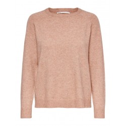 ONLY Lesly Kings L/S Strik Pullover - Misty Rose