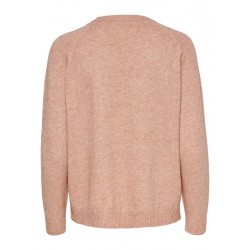 ONLY Lesly Kings L/S Strik Pullover - Misty Rose