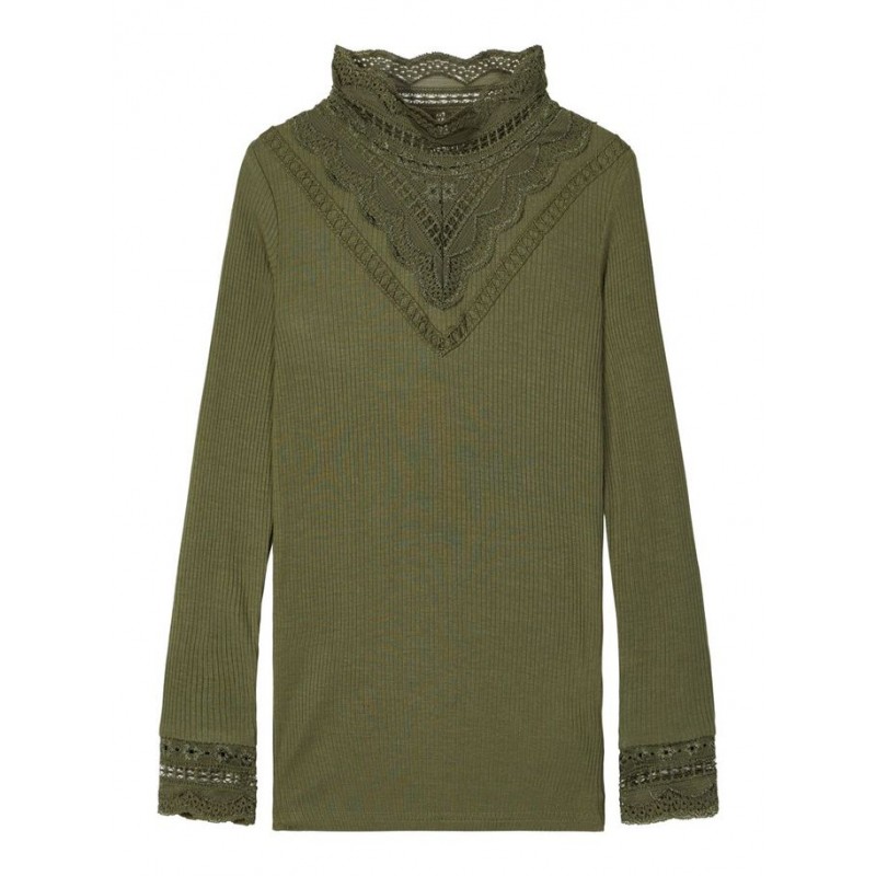 NAME IT Mini Fruni Langærmet Bluse - Winter Moss