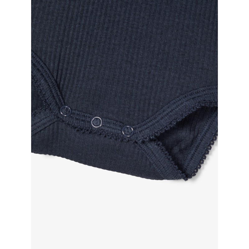 NAME IT Baby Kabex langærmet Rib Body - Dark Sapphire