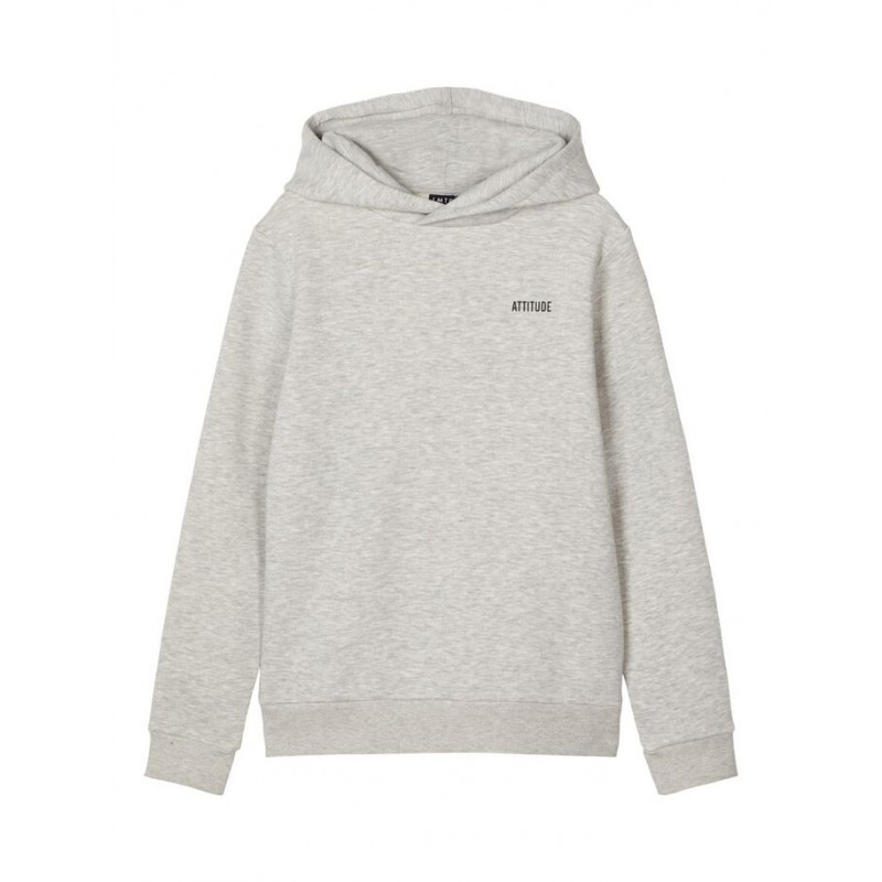 LMTD Mopaw L/S Sweat W Hood - Light Grey