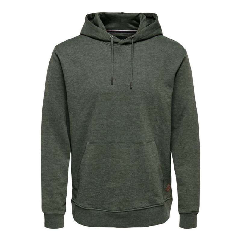 ONLY & SONS WINSTON SWEAT HOODIE - FOREST NIGHT