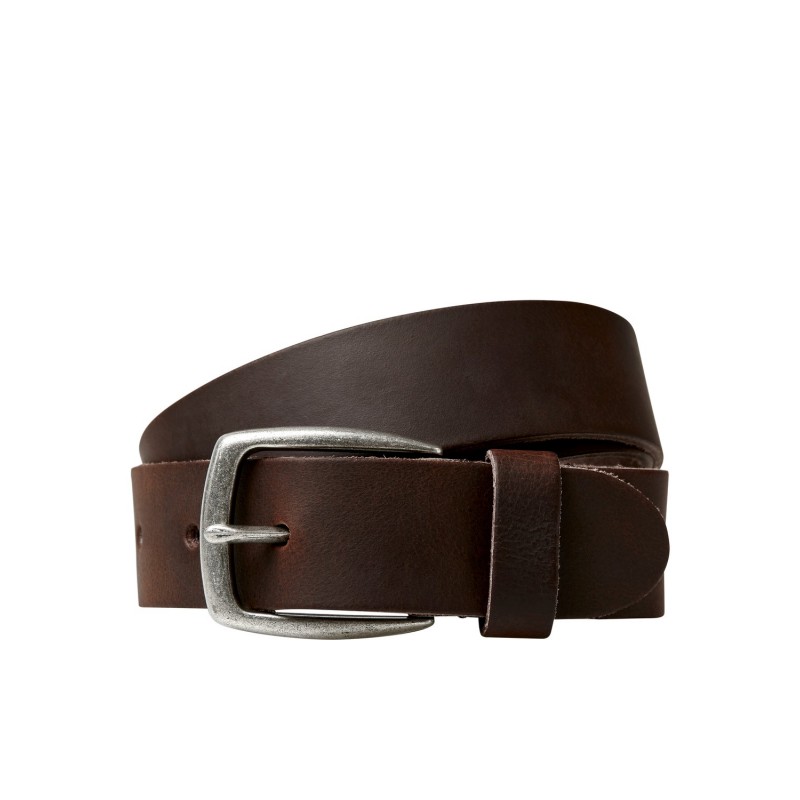 JACK & JONES LEATHERBELT - BROWN STONE