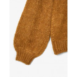 NAME IT KIDS Nnit Ls Strikbluse M. Ballonærmer - Monks Robe