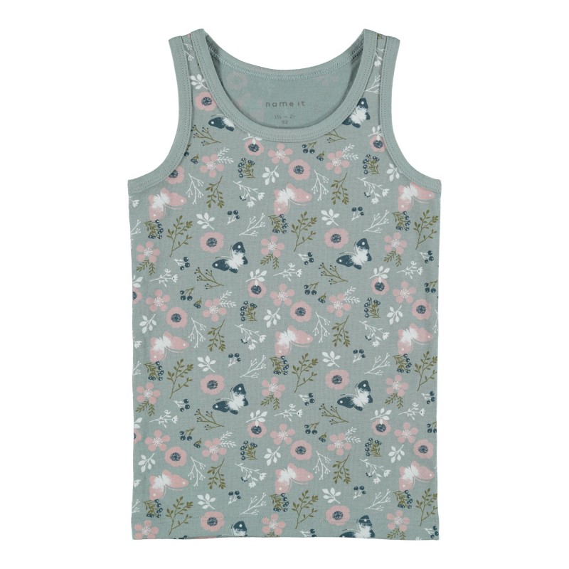 NAME IT MINI TANK TOP 2 PACK - PALE MAUVE/FLOWER