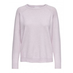 ONLY Lesly Kings L/S Strik Pullover - Orchid Petal