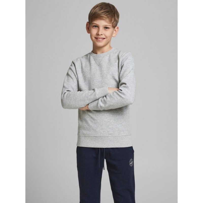 JACK & JONES JR BASIC SWEATSHIRT - LIGHT GREY