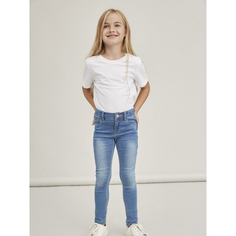 NAME IT Kids Polly Denim SweatJeans - Medium Blue Denim