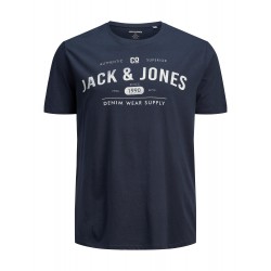 JACK & JONES Plus Kortærmet T-Shirt  - Navy Blazer