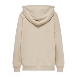 ONLY FEEL LIFE L/S SWEATHOOD - HUMUS