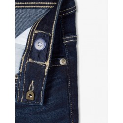 NAME IT Kids Silas Denim Thris Jeans - Dark Blue Denim