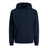 JACK & JONES PLUS BRINK HOODIE - NAVY BLAZER