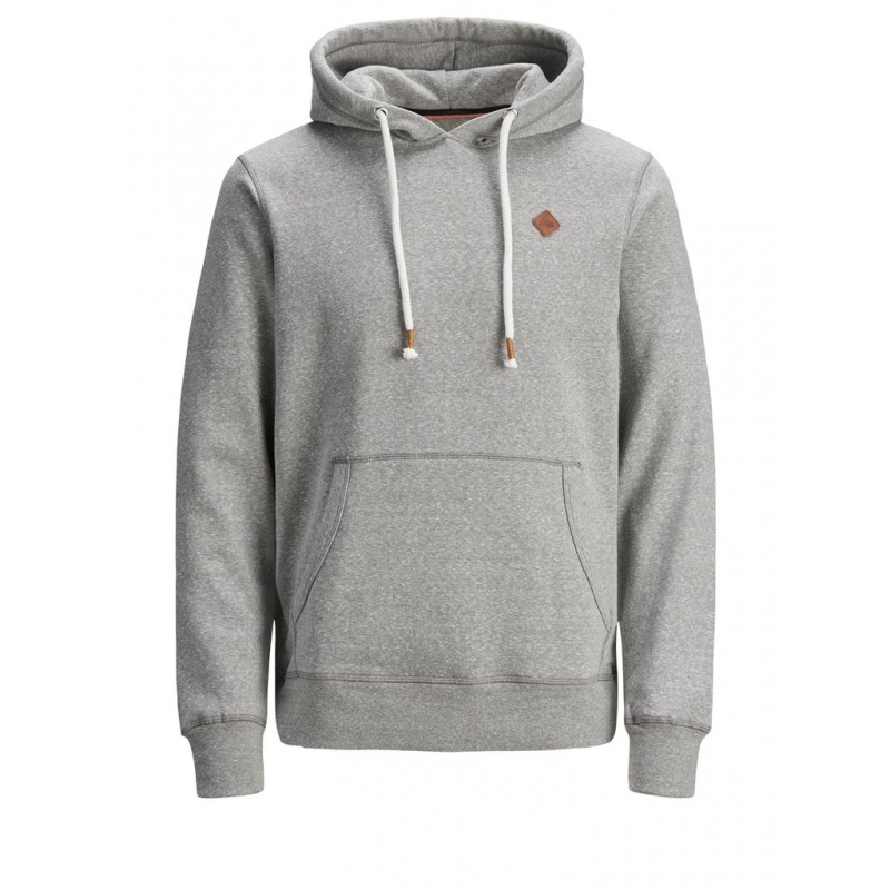 JACK & JONES PLUS Tons Hoodie - Light Grey Melange