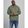 JACK & JONES PLUS BRINK HOODIE - SEA SPRAY