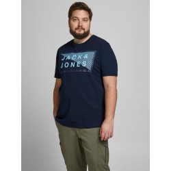 JACK & JONES Plus Shawn kortærmet T-shirt - Navy Blazer