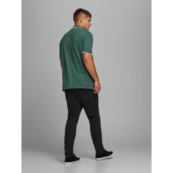 JACK & JONES PLUS LOGAN S/S POLO - Trekking Green