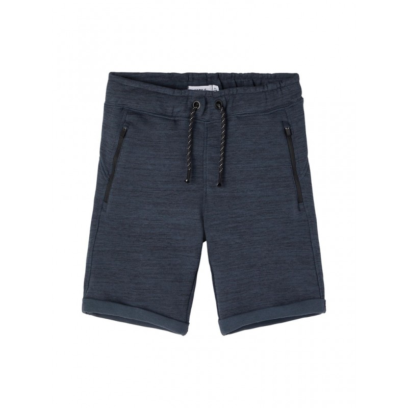 Name It Mini Scott Sweat Lang Shorts - Dark Sapphire