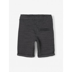 Name It Mini Scott Sweat Lange Shorts - Asphalt