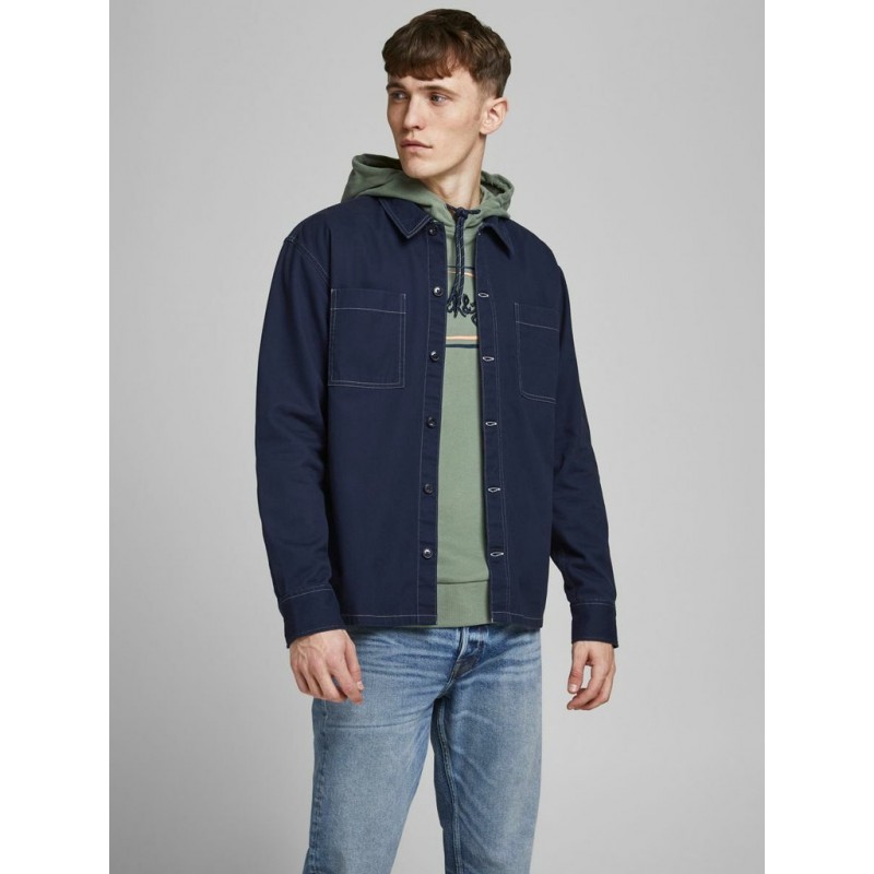 JACK & JONES Blazer Union Overshirt - Navy