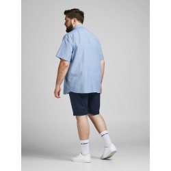 JACK & JONES Plus Rabel kortærmet skjorte - Ensign Blue