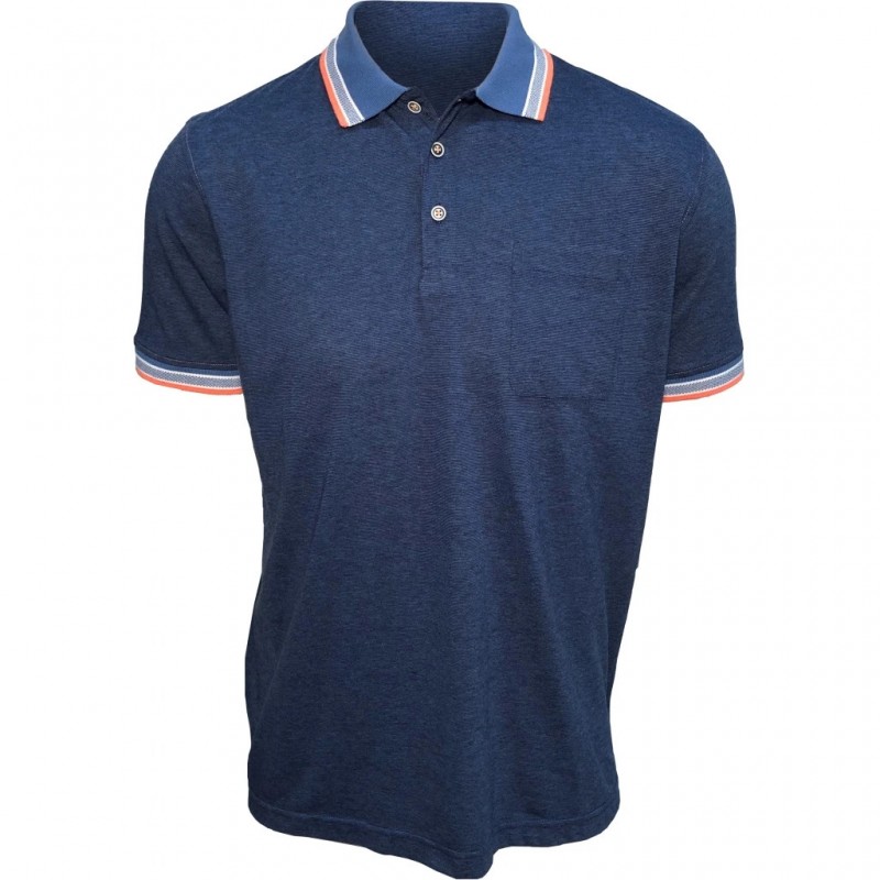 ROBERTO Nick Polo Shirt - Blå