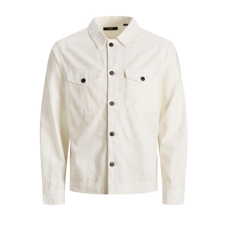 JACK & JONES Hør Overshirts - Egret