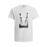 JACK & JONES PALM T-SHIRT - Hvid