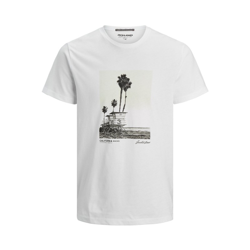 JACK & JONES BEACH T-SHIRT - Hvid