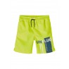 NAME IT Mini Ruddy Lange Badeshorts -  Safety Yellow