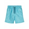 NAME IT Mini Ruddy Lange Badeshorts - Aqua