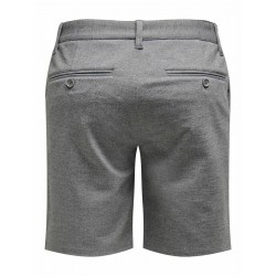 ONLY & SONS Mark Chino Shorts - Medium Grey Melange