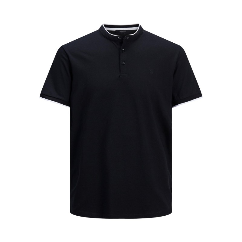 JACK & JONES STRETCH POLOSHIRT - Sort