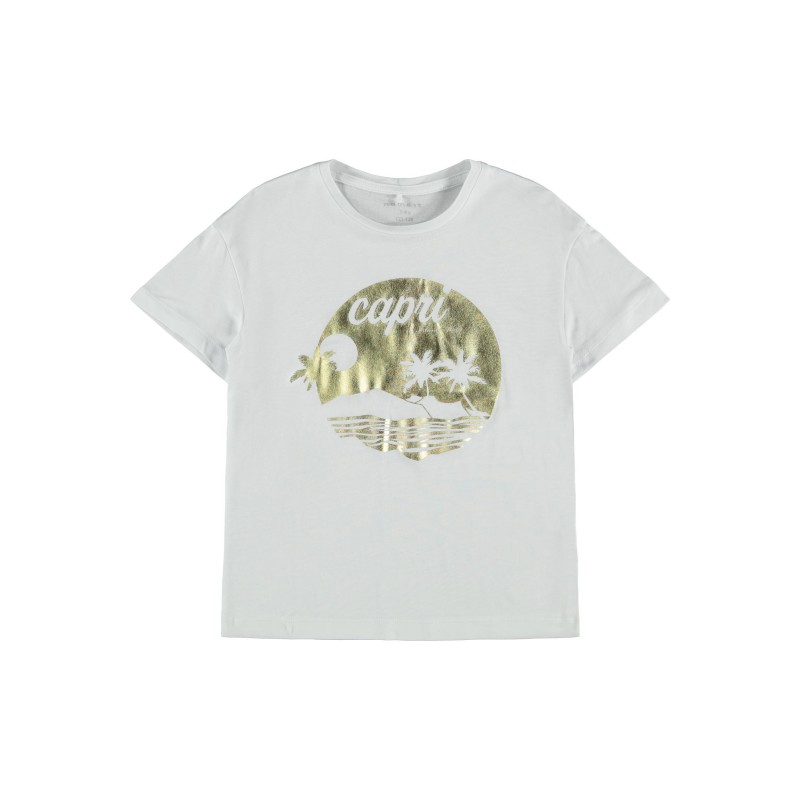 NAME IT KIDS Habie Boxy T-shirt - Bright White