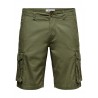 ONLY & SONS MIKE CARGO SHORTS - Olive Night