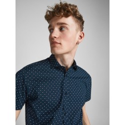 JACK & JONES Kortærmet Skjorte med Stretch | Køb Online
