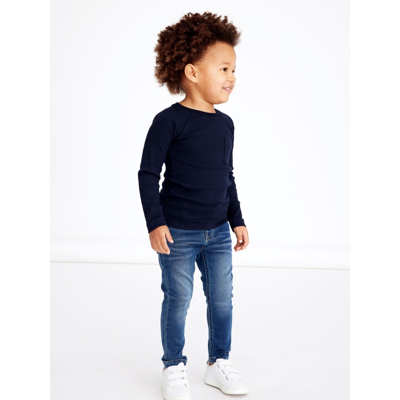 NAME IT MINI THEO Slim DENIM JEANS - DARK BLUE DENIM