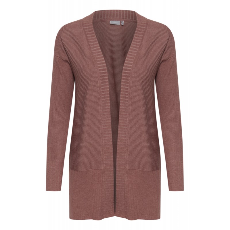 Fransa Strik Cardigan - Cedar Wood