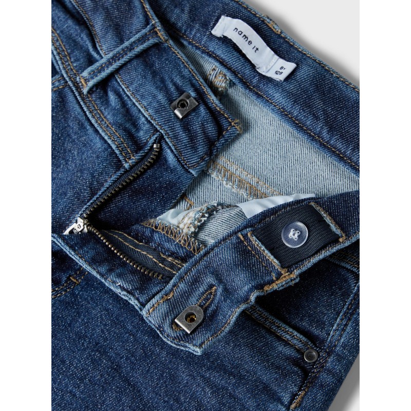 NAME IT KIDS Randi HW Wide Jeans - Dark Blue Denim