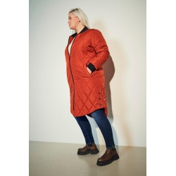 ONLY CARMAKOMA CARROT L/S LONG QUILTED JACKET