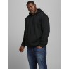 JACK & JONES PLUS BRINK HOODIE - Sort