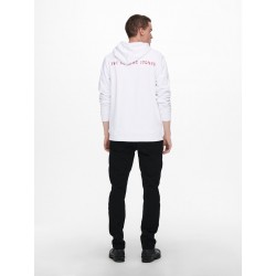 Only & Sons Rolling Stones hoodie - White