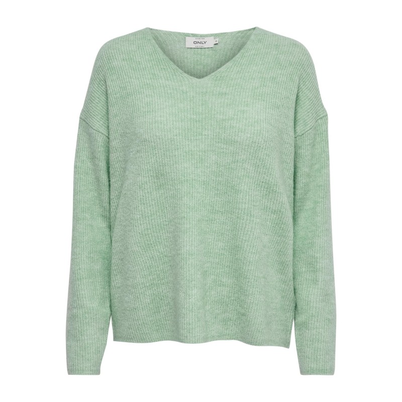 ONLY Camilla langærmet strik pullover - Ether