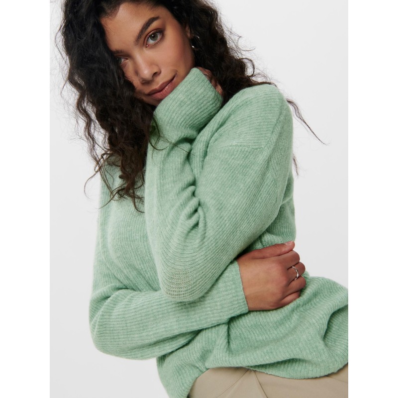 ONLY Camilla langærmet strik pullover - Ether